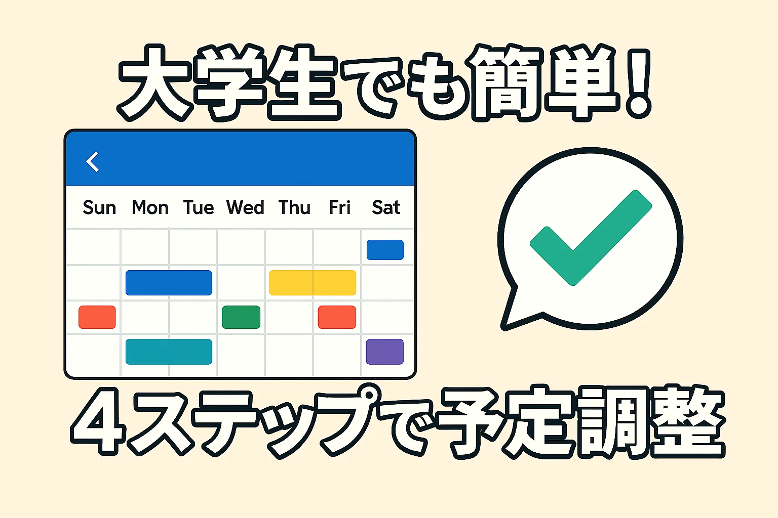 スマートフォンでNowaアプリを使って日程調整をする様子